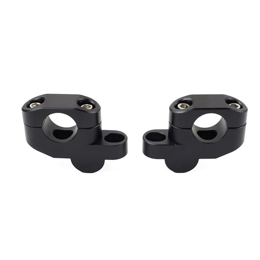 28mm 1 1/8 Offset Handlebar Clamp Mount Riser Black for Honda for Suzuki for Yamaha Q