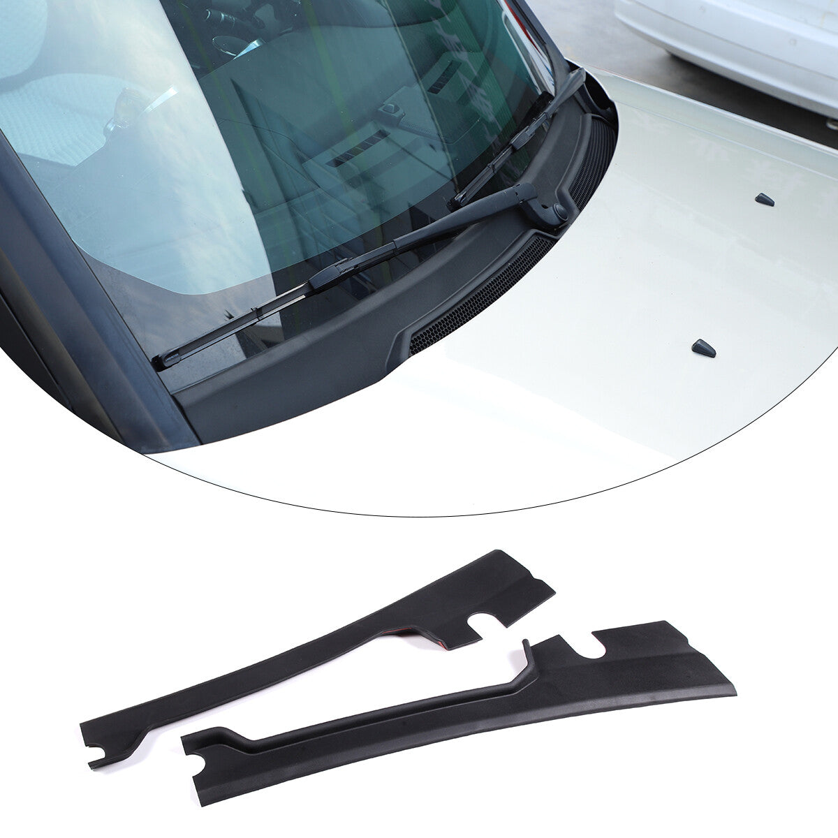 Glossy black dual taillight protector trim for Hummer H2 2003 - 2007 SUV Q