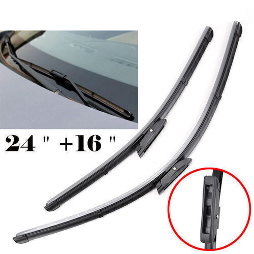 24+16 Front Windshield Wiper Blades All season Bracketless for Renault Fluence