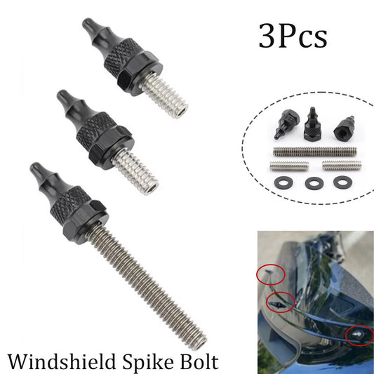 3 Black Windshield Trim Bolts and Screws for Harley Street Glide 2014 - 2023 n