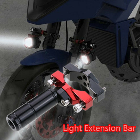 1x Motorcycle External Bracket Branch Head Spot Light Mount Extension Bar Holder