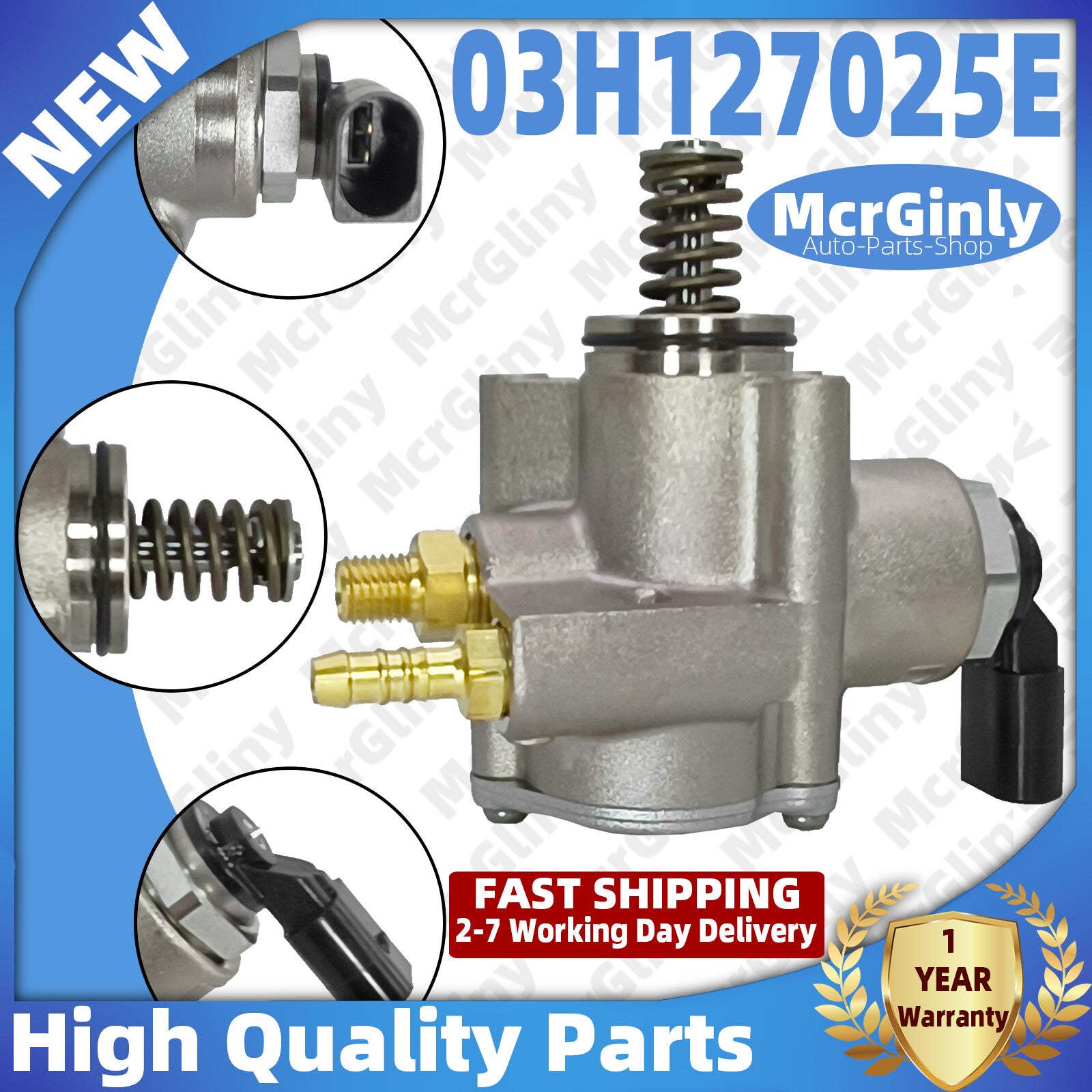 BHK high-pressure fuel pump 03H127025E is suitable for Audi Q7/ Eos for Passat Phaeton and for Skoda . n