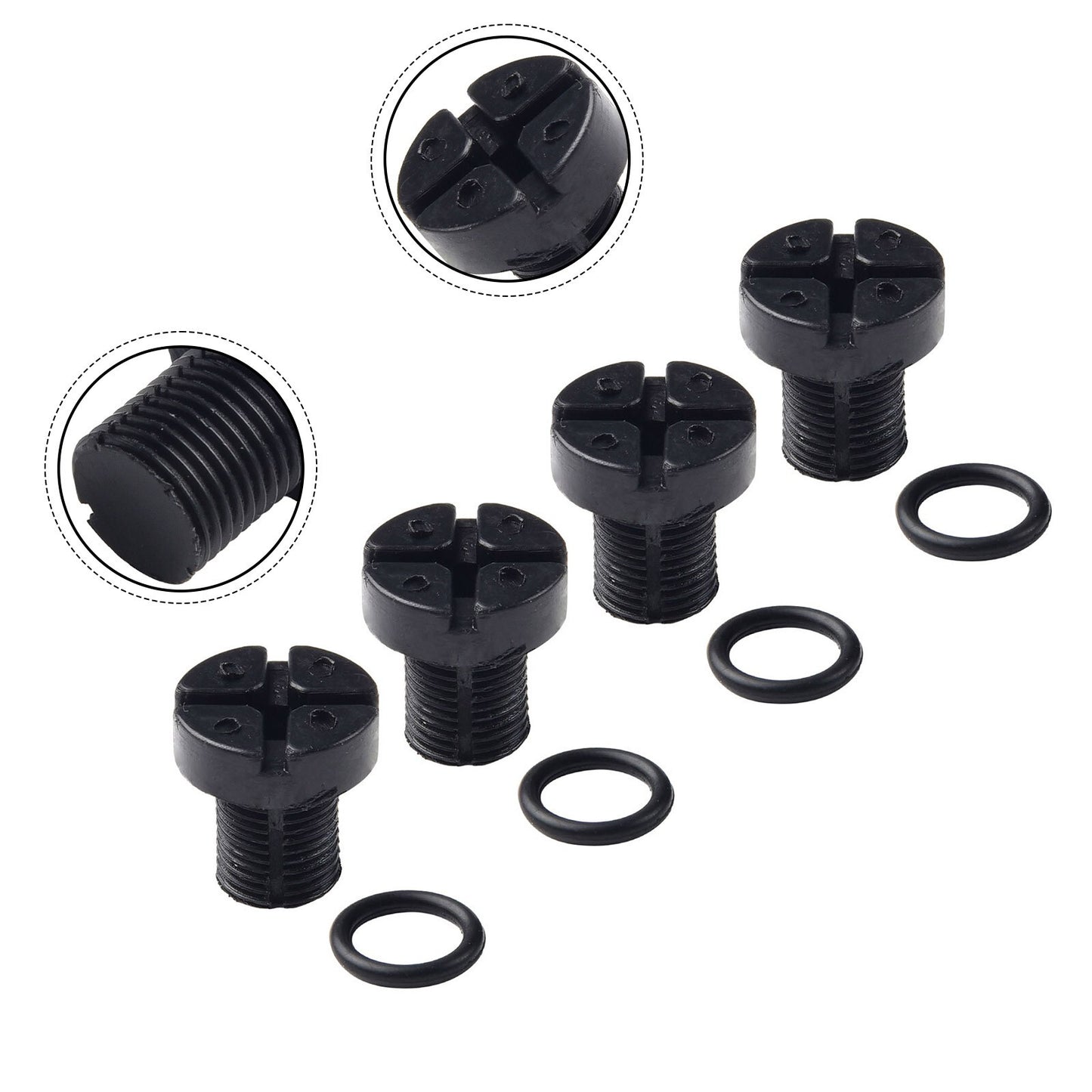 4 Radiator Expansion Tank Bleeding Screw Kit for BMW 1 3 5 7 Series 17111712788