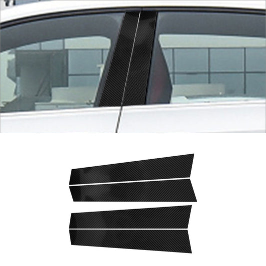 4X Carbon Fibre Window B Pillar Trim for VW for Golf 8 MK8 GTI 2021