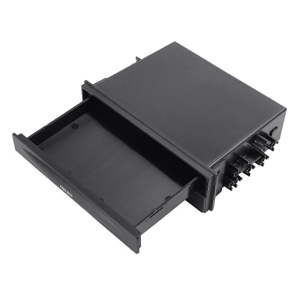 Universal Double Din Radio Pocket Dash Storage Box Cup Drink Mount Holder UK Q