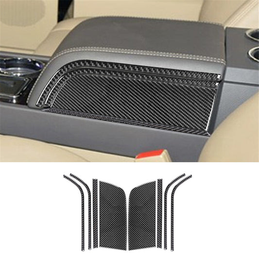 2Pcs Carbon Fiber Gear Shift Panel Trim Cover for for Subaru Forester 2005-2008 v