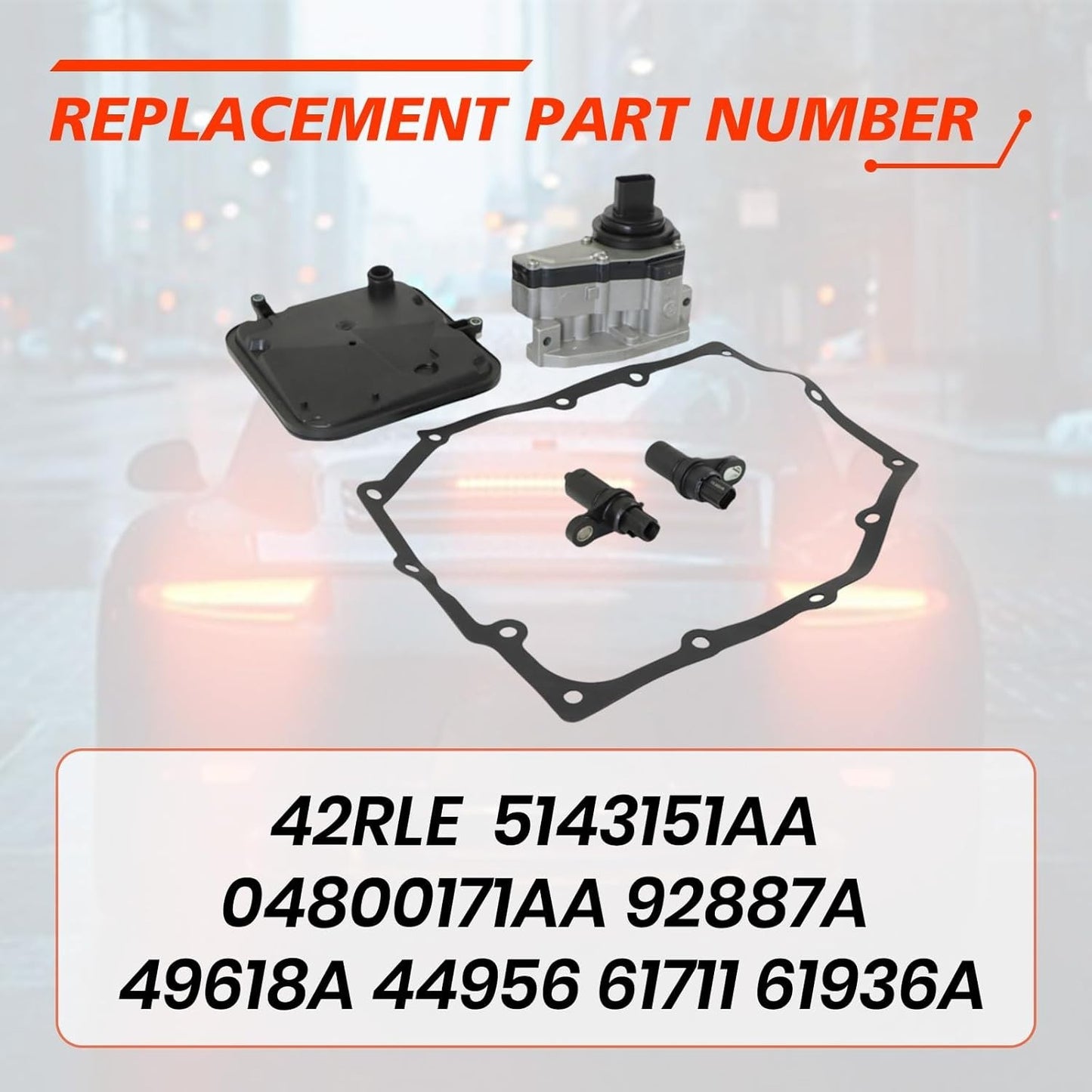 42RLE Transmission Shift Solenoid Block Pack Kit for Chrysler for Dodge for Jeep Liberty Q