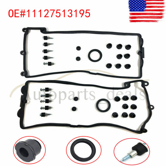 Left + Right Valve Cover Washer Kit for BMW E60, E63, E64, E70, X5 4.4i, N62 4.8i (Brand New)