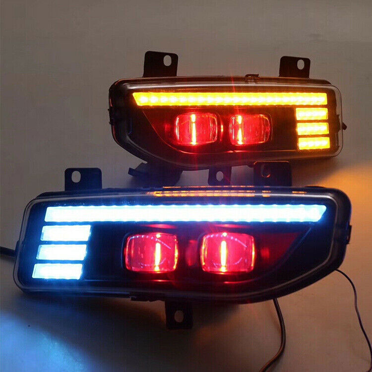 For Sentra 2020 LED DRL Fog Lamp Daytime Running Light w/ Dynamic Turn n