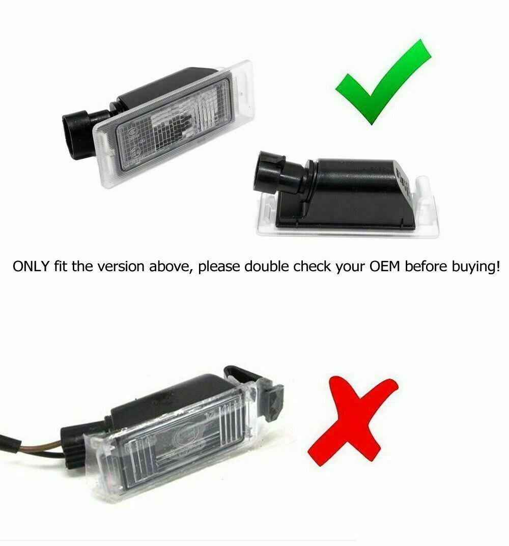 CAN-bus white LED license plate light Assy for Chevrolet Camaro for Corvette SS ATS CTS Q