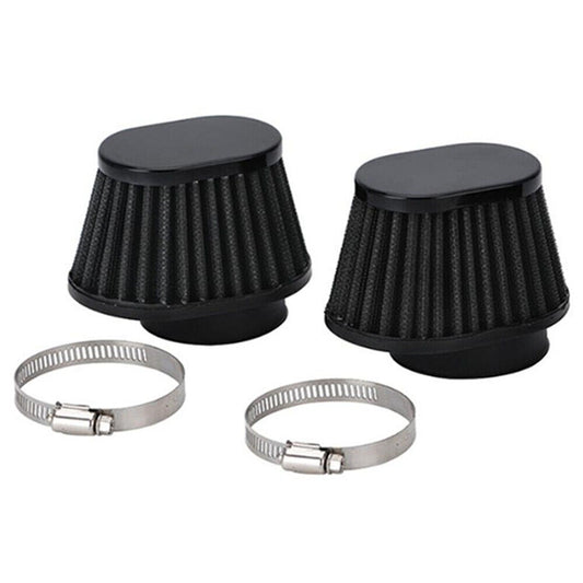 2pcs Air Filter Cleaner 2.15in Motorcycle Cold Air Intake High Flow Cone Filter n
