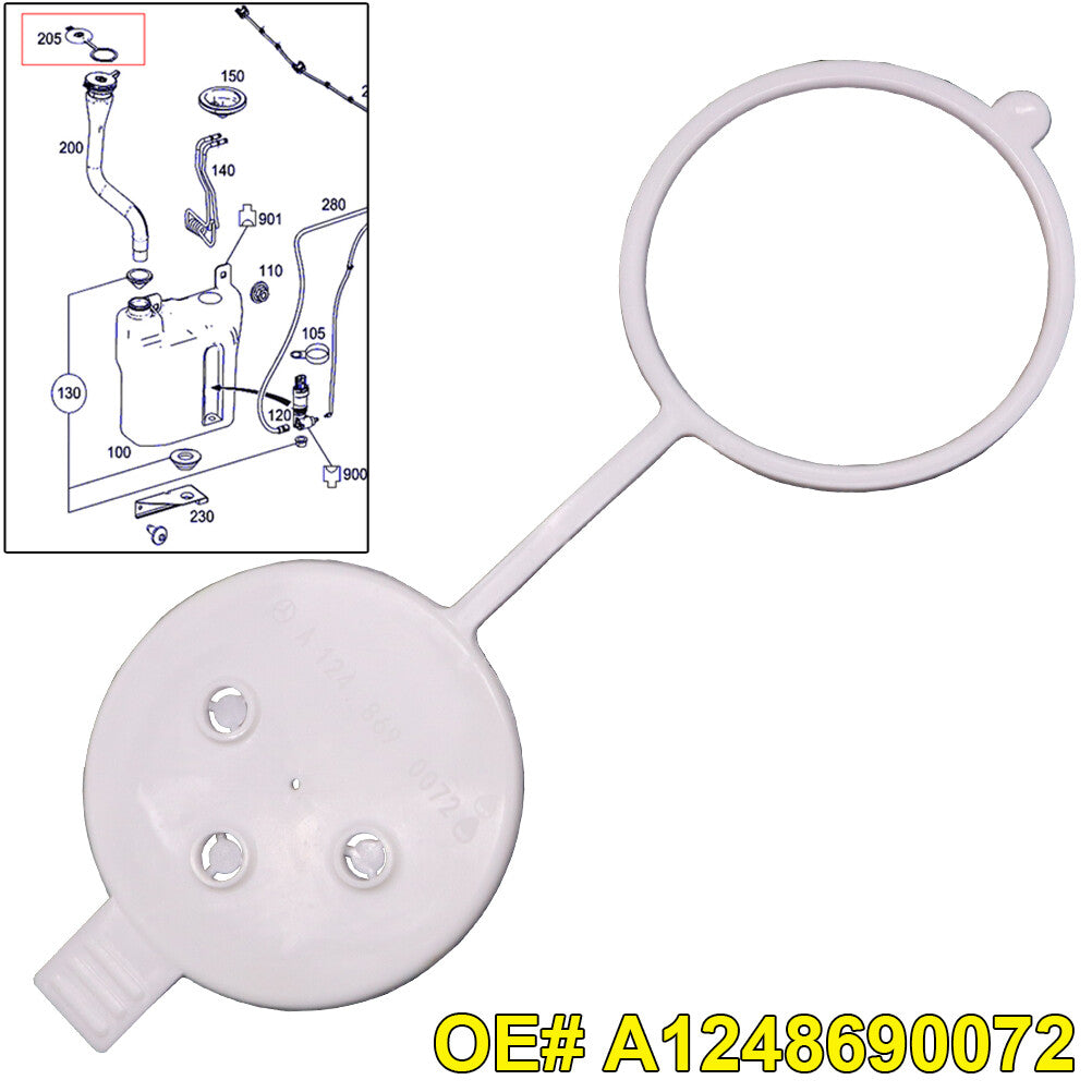 Closing cap wiper water tank windshield wash water for Mercedes-Benz W210 DE Q
