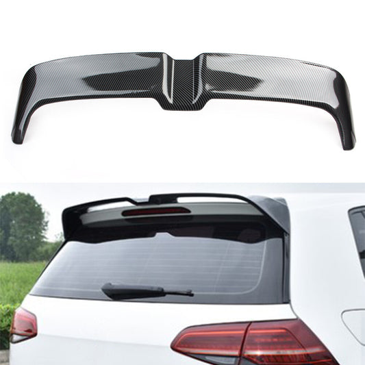 Rear Roof Spoiler Wing for Volkswagen for Golf 7 MK7 7.5 2014-19 Carbon Fiber Black
