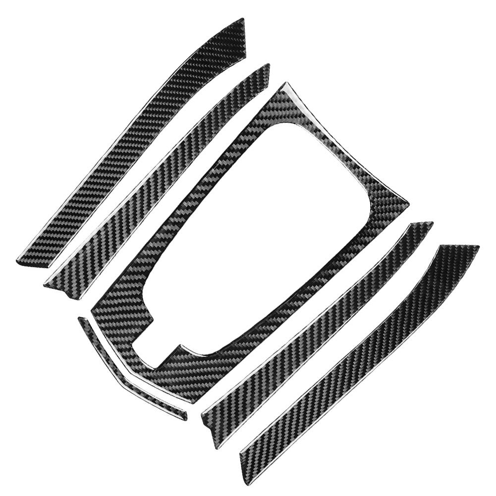 Black Carbon Fiber Gear Shift Frame Trim Strip Coverfor Cadillac CTS 2008-2013