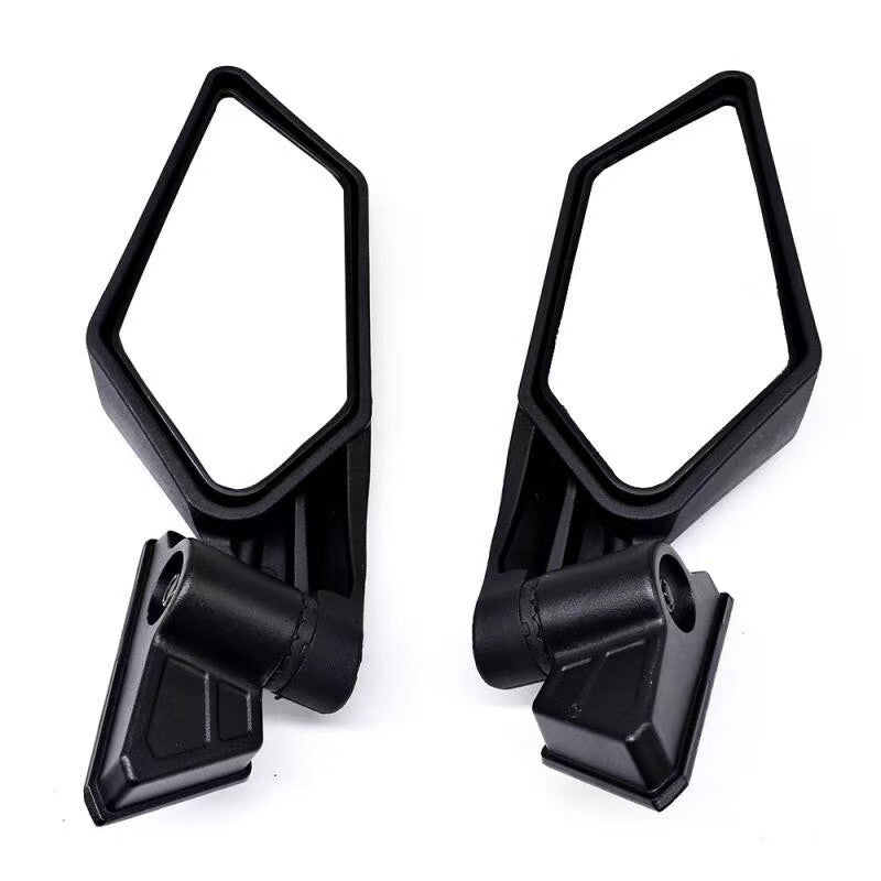 Racing Style Rear View Side Mirrors For 2017-2024 Can Am Maverick X3 XRS XDS MAX