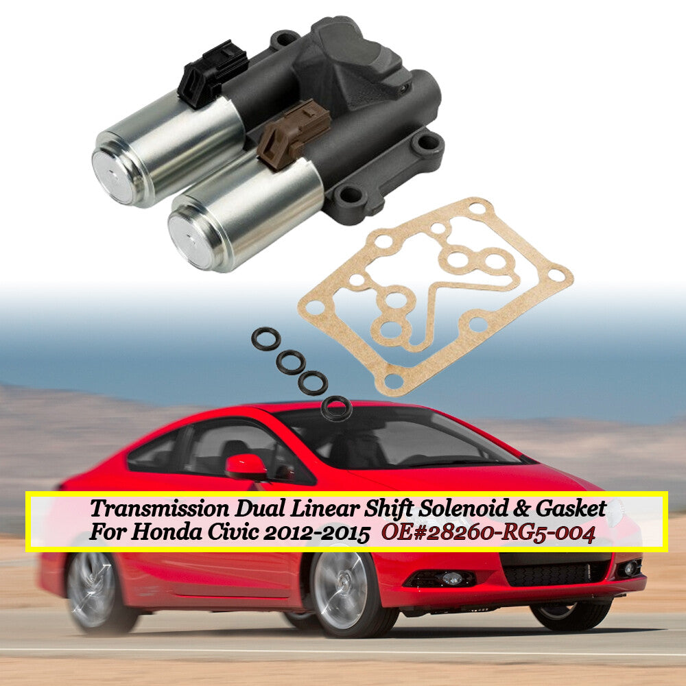 28260-RG5-004 Transmission Dual Linear Shift Solenoid Valve and Gasket for Honda for Civic