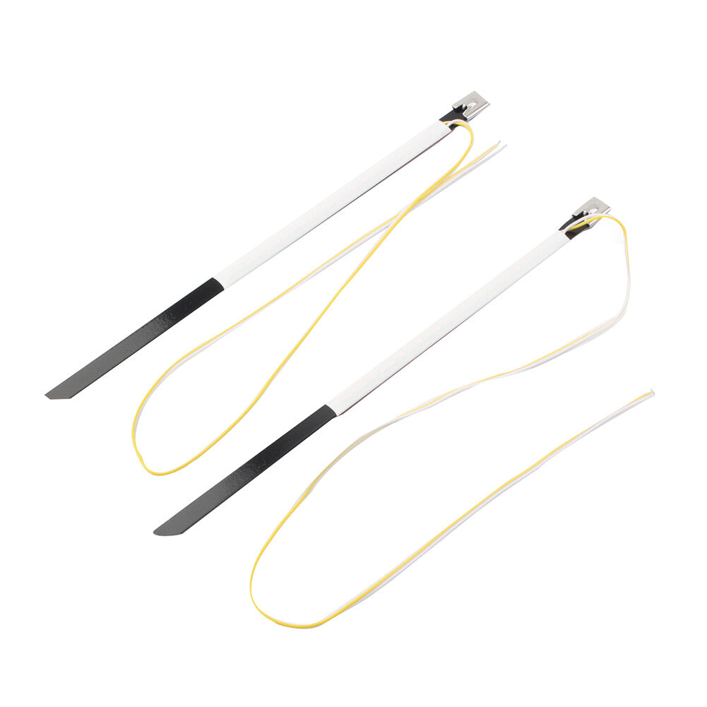 2x Motorcycle Bike Fork Turn Signal LED Indicators Blinkers Light Strips Amber Q