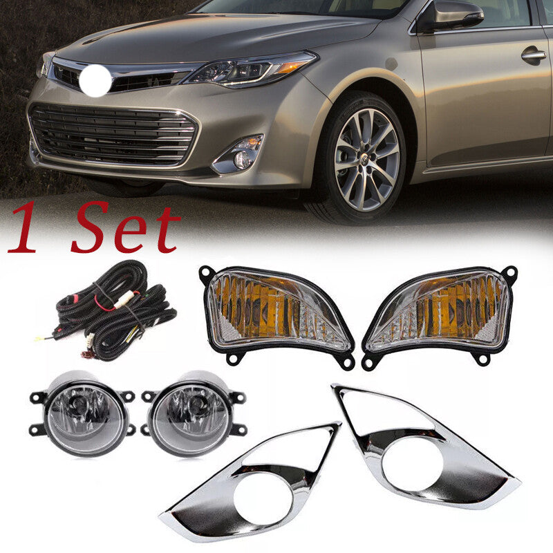 for Toyota for Avalon 2013 - 2015: Front fog lights + turn signals + light covers