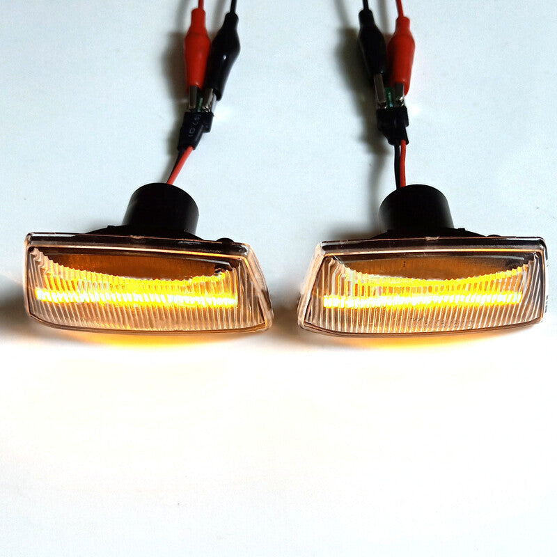 A pair of side marker mudguard turn signals suitable for Opel for Saturn for Holden - n