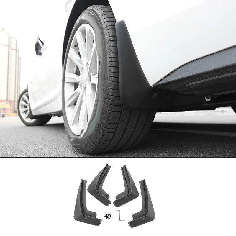 for Cadillac CT5 20-2024 ABS Black External Mud Flaps Fender Splash Guards 4PCS