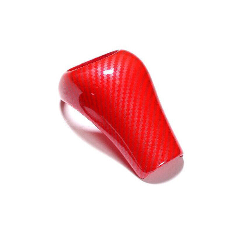 Fit for Mercedes Benz C E G GLS Class W204 Red Carbon Gear Shift Knob Cover Trim Q