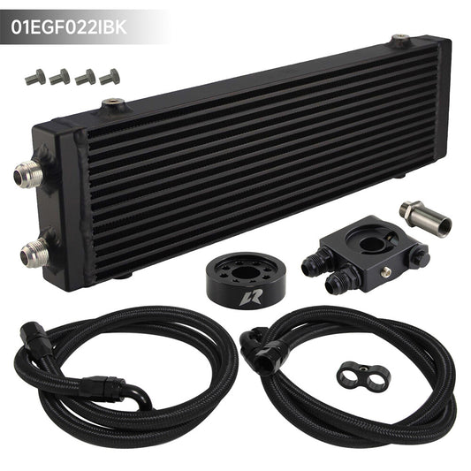 Large Dual Pass BarPlate Oil Cooler Kit for Subaru BRZ for Scion -S FA20 2013+