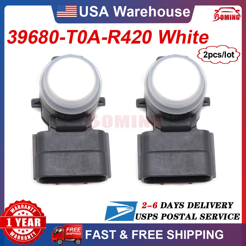 2x White PDC Parking Bumper Sensor Fits for Honda Accord 2016 2017 2018 US Q