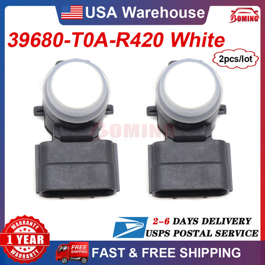 2x White PDC Parking Bumper Sensor Fits for Honda Accord 2016 2017 2018 US Q