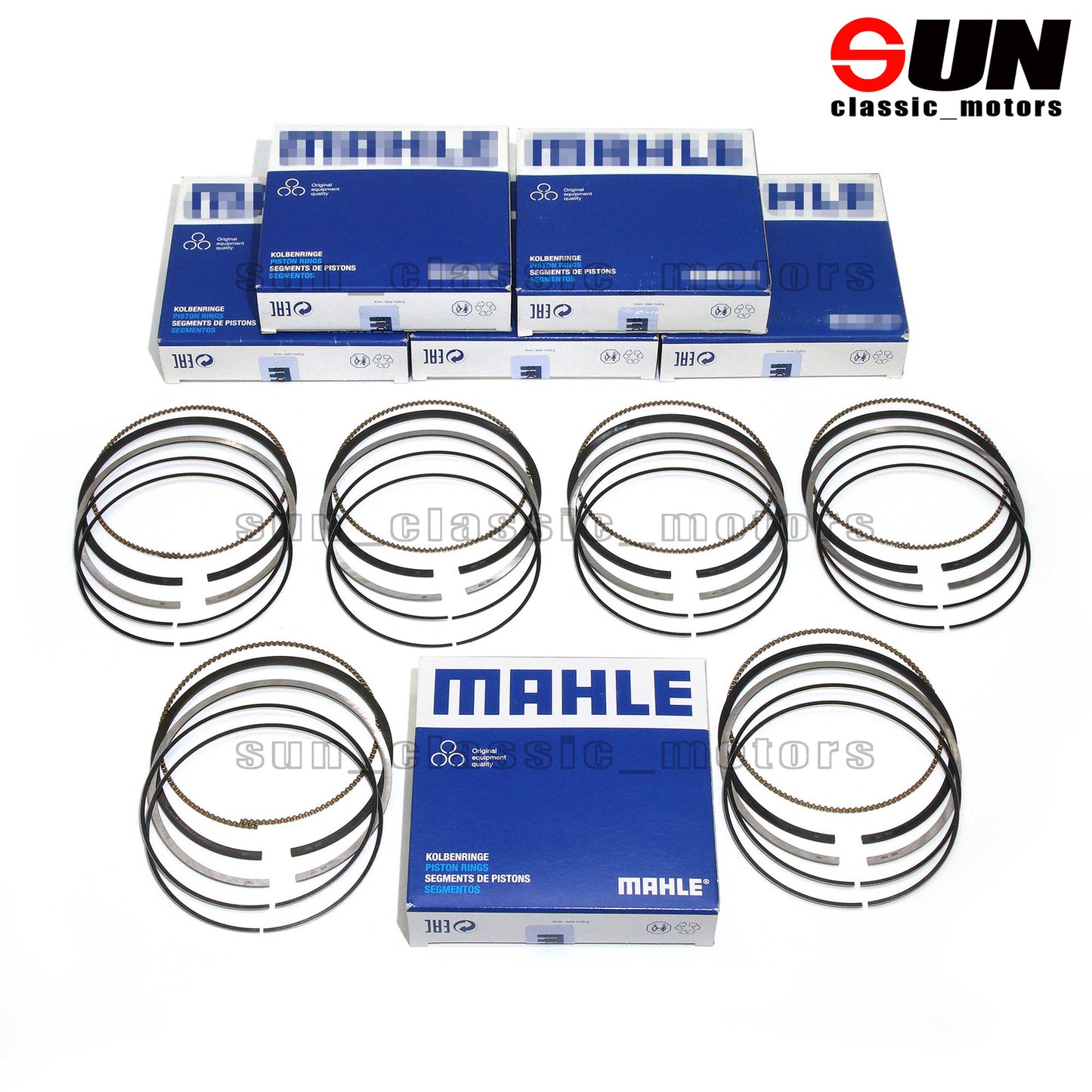 6-Piece Piston Ring Set for 911 Carrera S Turbo 3.8 991 997 MA1 MDA-