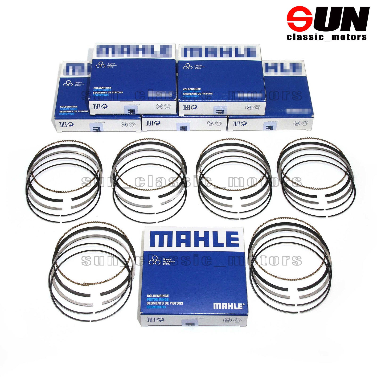 6-Piece Piston Ring Set for 911 Carrera S Turbo 3.8 991 997 MA1 MDA-