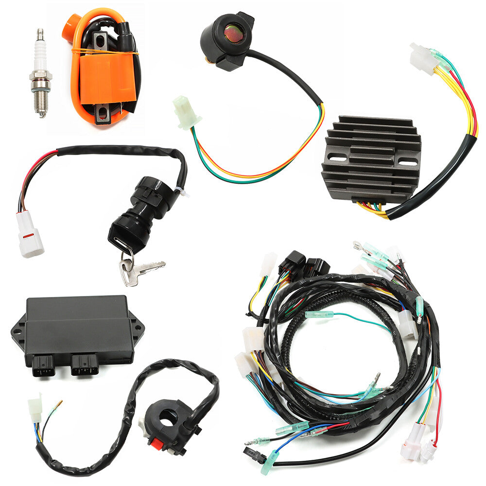 Ignition coil, CDI regulator, and wiring harness for Yamaha Warrior 350 YFM350X 1997-01 n