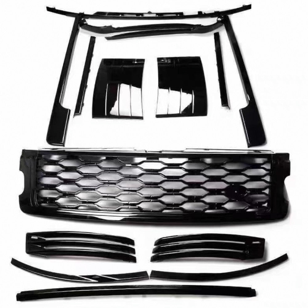 Front Grill+Body Kit Replace Side Vent Molding Trim for Range Rover L405 2018-22