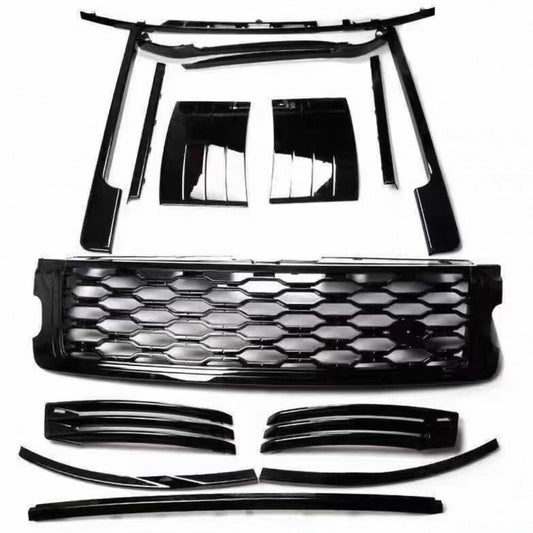 Front Grill+Body Kit Replace Side Vent Molding Trim for Range Rover L405 2018-22