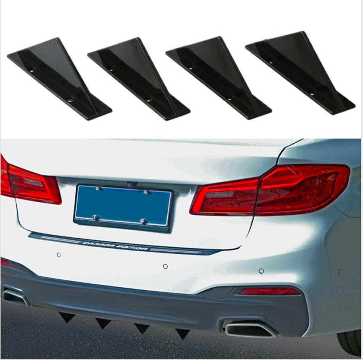 Triangular for mini car rear lip small wrap-around bumper trim backrest ABS 4-piece set n