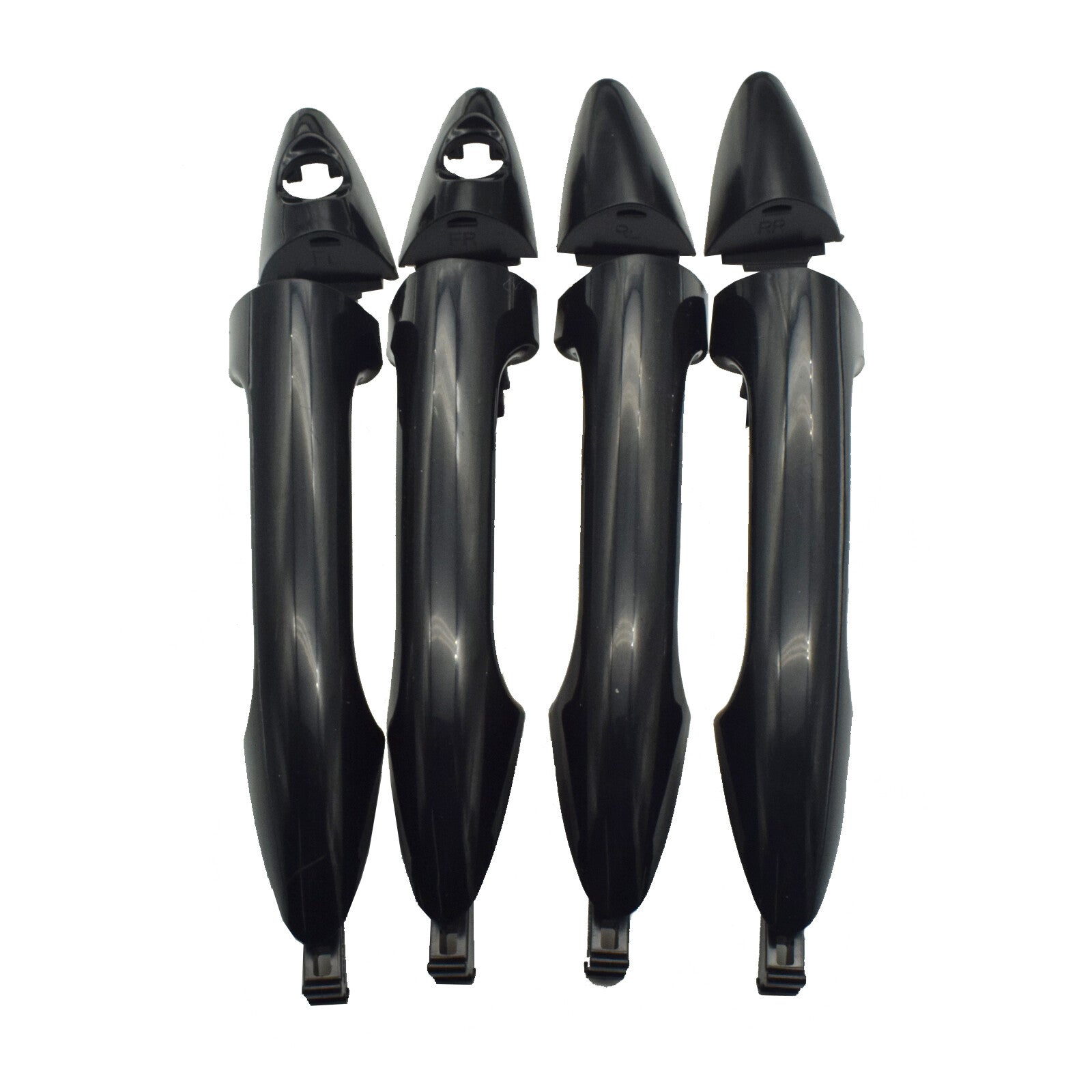 4-piece set of exterior front, rear, and left door handles suitable for modern accents 12-17- n