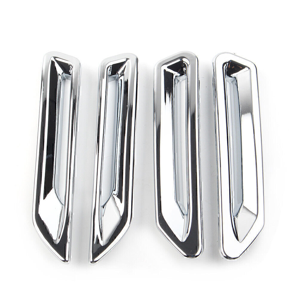 4pcs Radiator Slot Vent Trim Fit for Honda Goldwing GL1800 2018-up ABS Glosy Chrome Q