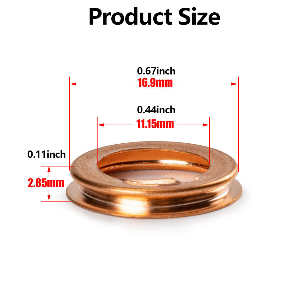 20-piece pack of metal oil drain plug crusher washing machine gaskets 11026-JA00A suitable for Infiniti . n
