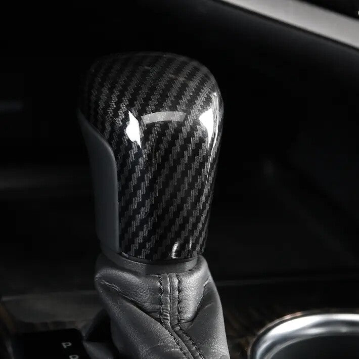1pcs for Toyota for Camry 2018-2024 Carbon fiber look Gear Shift Knob Cover Trim