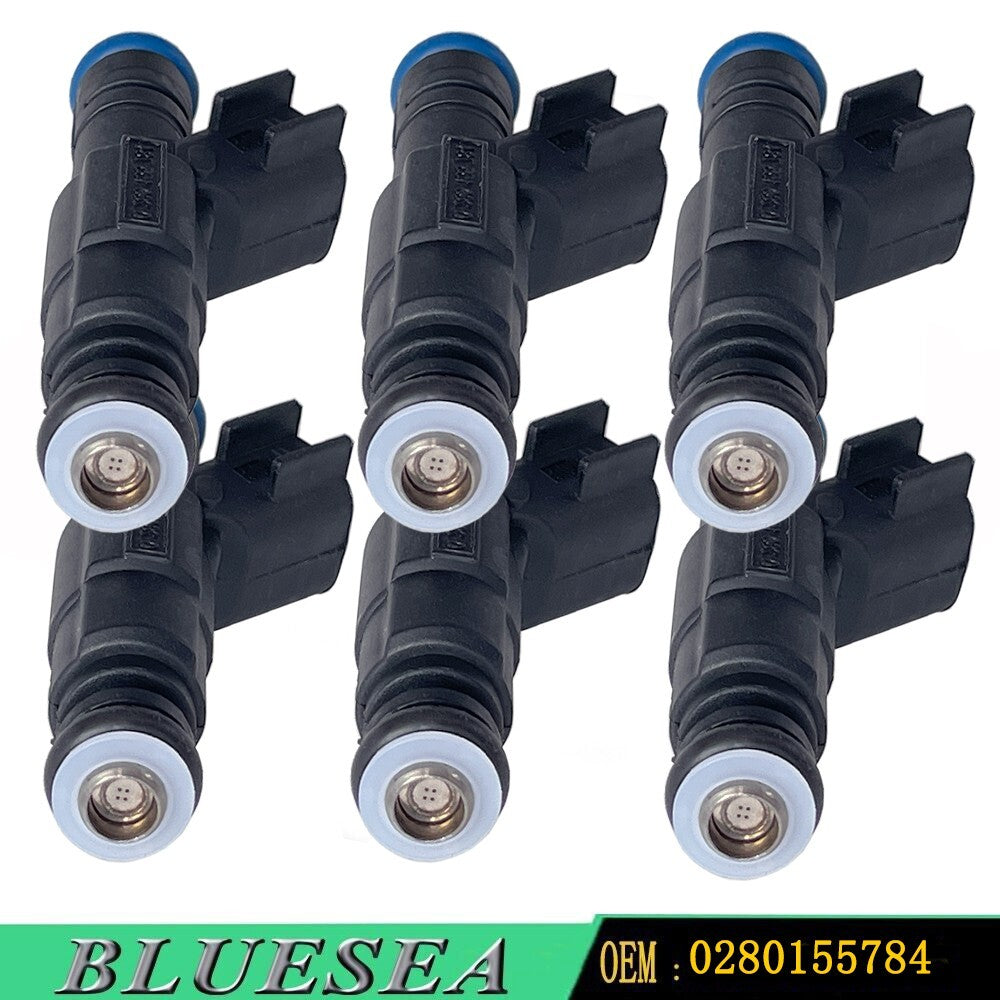 6 Set Fuel Injection 0280155784 For 1999-2004 for Jeep Cherokee for Wrangler 4.0L
