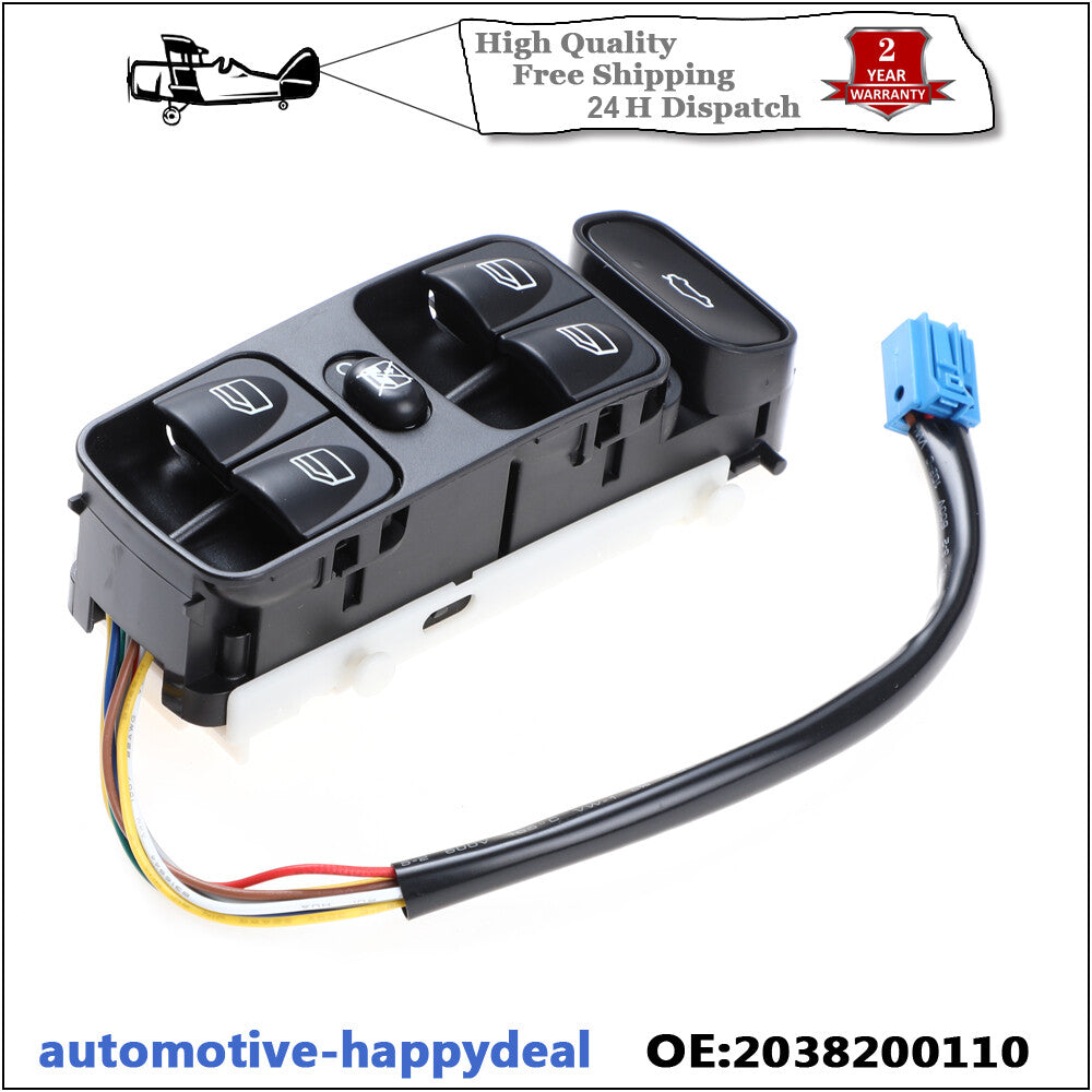 Front Electric Control Window Switch for Mercedes C Class W203 C180 C200 C220