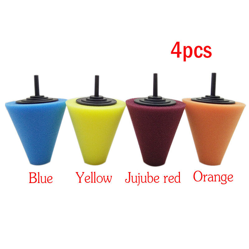 Car foam sponge polishing cone polishing pad is suitable for car wheel hubs.