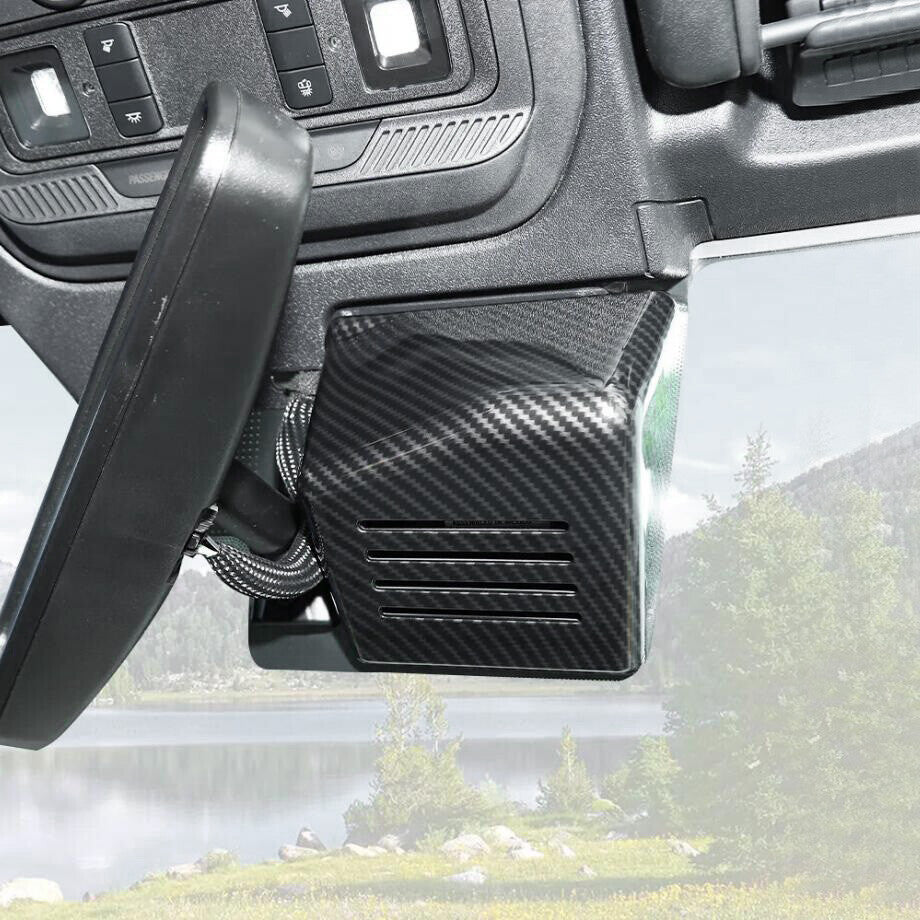 Carbon Inner Rearview Mirror Base Cover Trim Accessories For Bronco 21-2024 v
