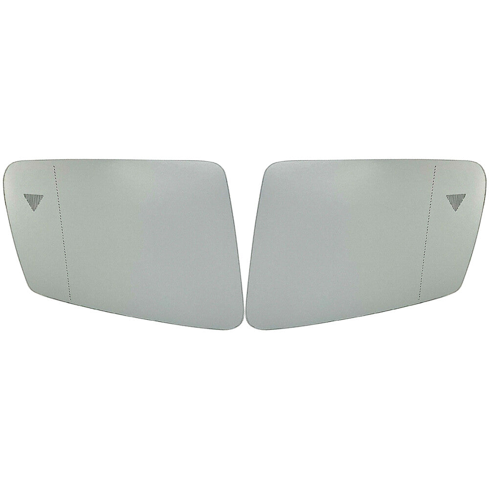 2Pcs Front Left  Right Mirror Glass For C CL E S CLS GLK GLA CLA Class Q