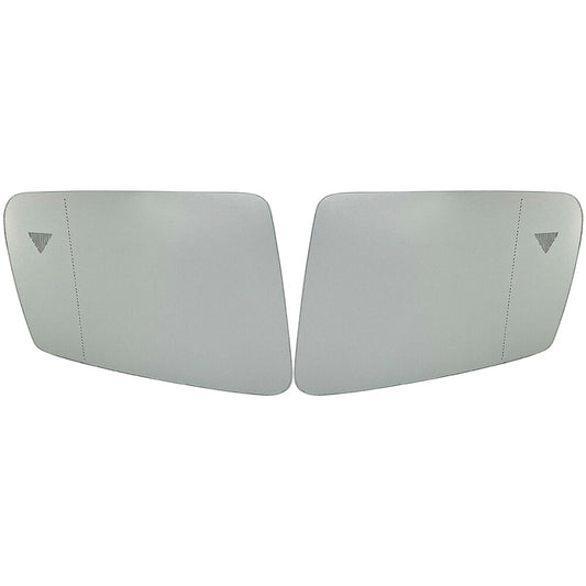 2Pcs Front Left  Right Mirror Glass For C CL E S CLS GLK GLA CLA Class Q