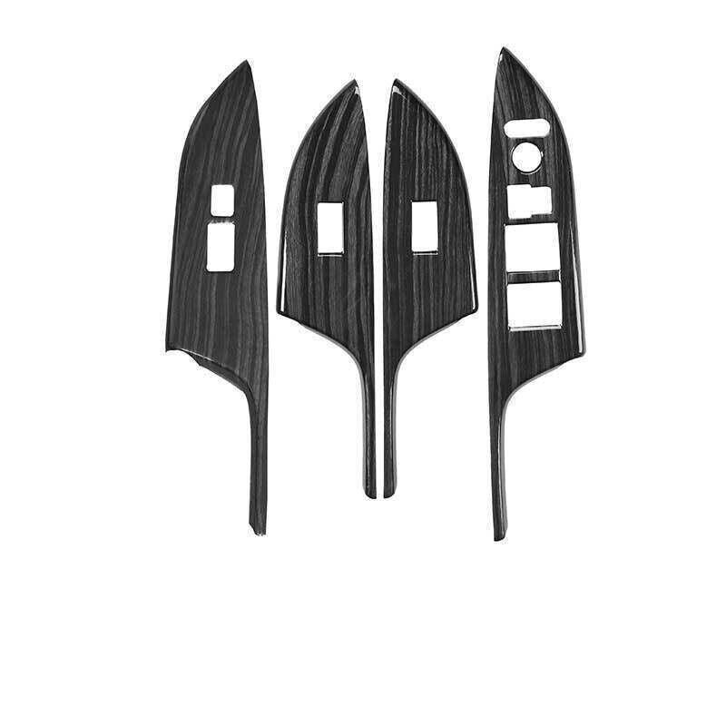 for Honda Accord 2013-2017 Black Wood Grain Car Window Switch Panel Cover Trim