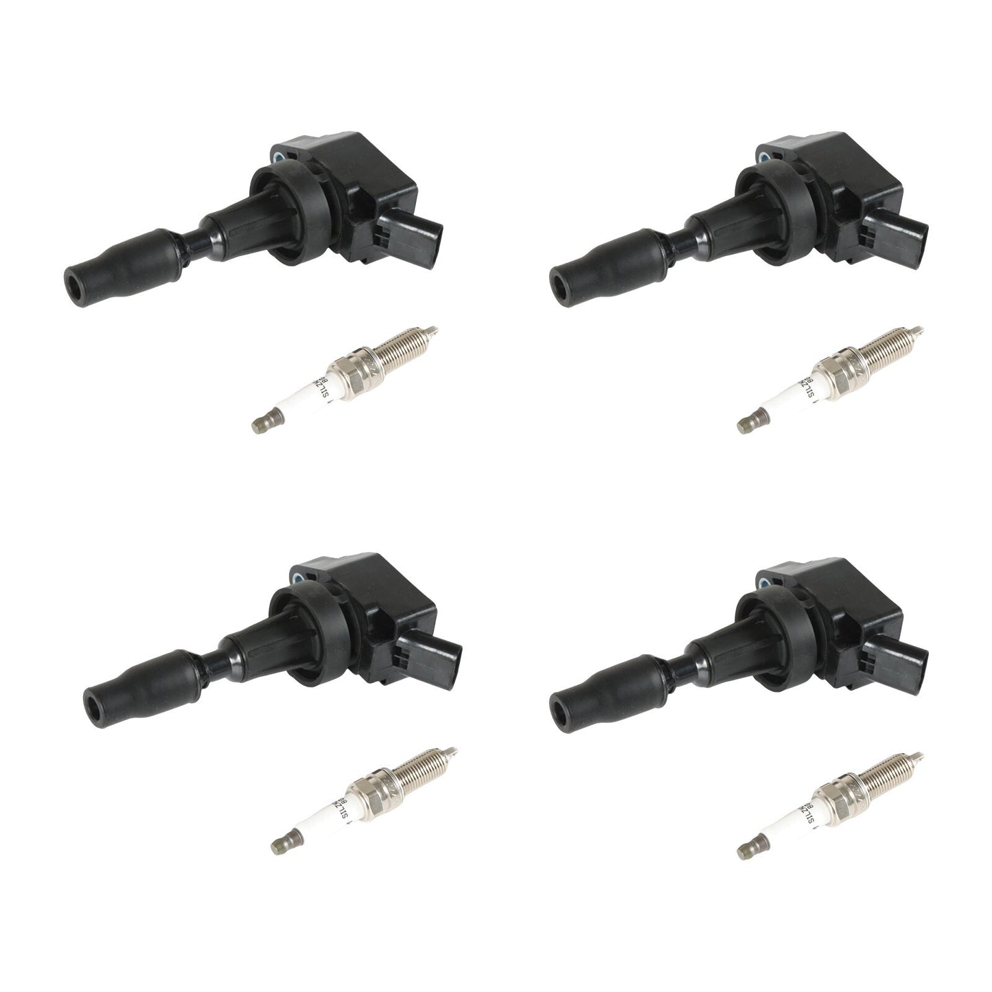 4x Ignition Coils+ 4x Iridium Spark Plugs for 17-20 for Hyundai for Elantra 1.6L UF817