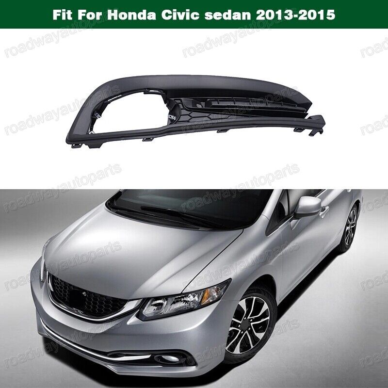1Pcs Front Fog Light Cover Bezel Grille Right for Honda for Civic sedan 2013-2015