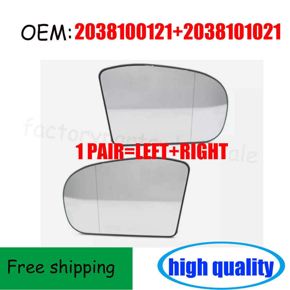 1 PAIR Side Mirror Lens Replacement Part for 2038100121- n