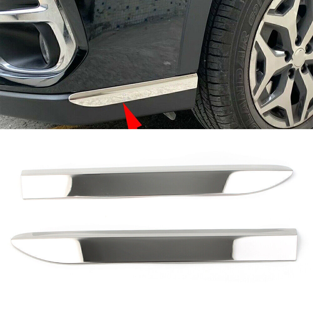 2pcs Chrome Front Corner Protector Cover Trim Fit for Subaru Fitester SK 2019-2021