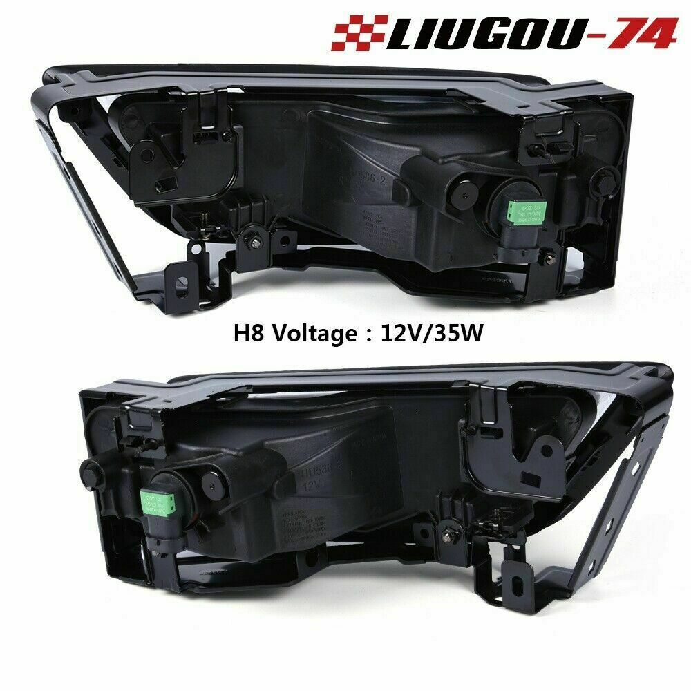 Left + Right Fits 2013 - 2015 for Honda Accord Sedan Clear Fog Light with Bulb U- v